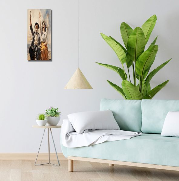 Obraz 20x50cm Tańczący Atrament zdjęcie 2