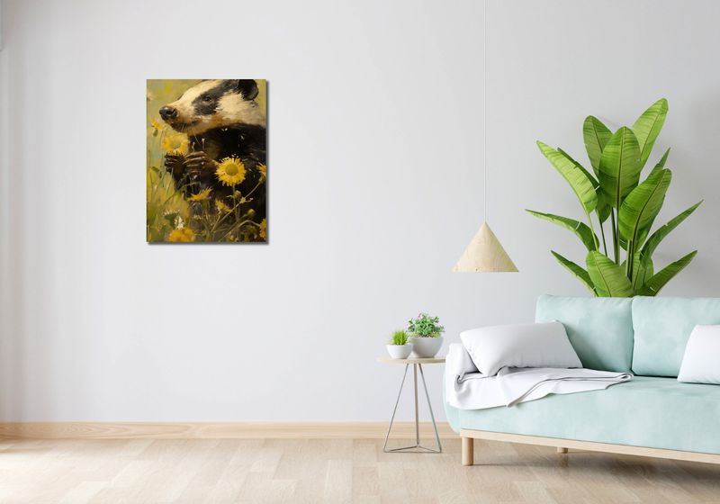 Obraz 50x70cm Łąka w Oczach Borsuka zdjęcie 2