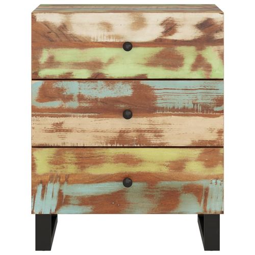 Szafka nocna, 50x33x62 cm, lite drewno z odzysku na Arena.pl