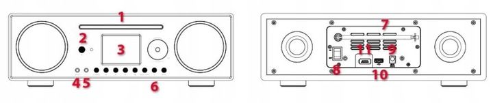 Radio Internetowe WiFi Ferguson Spotify Cyfrowe DAB FM Odtwarzacz CD Audio zdjęcie 7
