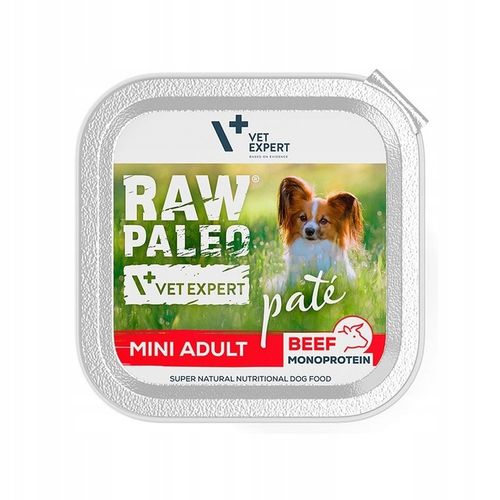 Mokra karma dla psów dorosłych małych ras wołowina Raw Paleo Pate 12x150g na Arena.pl