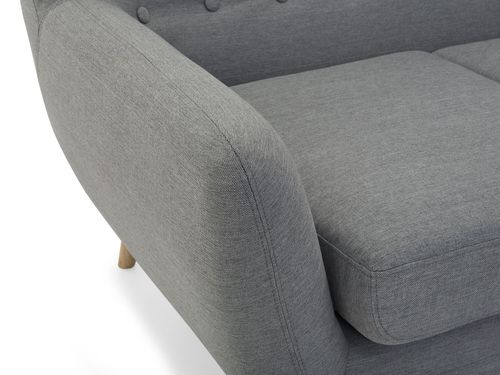 Sofa 3-osobowa jasnoszara MOTALA na Arena.pl