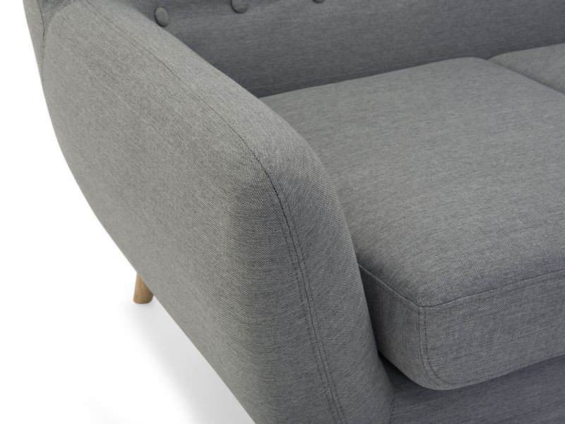 Sofa 3-osobowa jasnoszara MOTALA zdjęcie 8