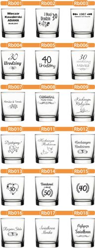 KARAFKA z grawerem + 6 szklanek PREZENT URODZINY na Arena.pl