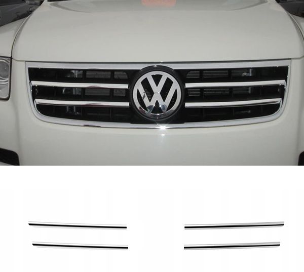 VW TOUAREG I 02- Listwy CHROM GRILL atrapa Tuning zdjęcie 1