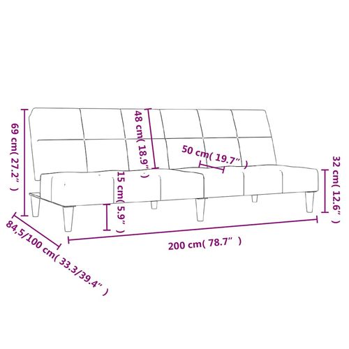 2-osobowa kanapa, tapicerowana tkaniną na Arena.pl