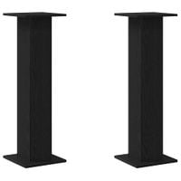 Stojak na rośliny 2 pcs Czarny Dąb 30 x 30 x 95 cm