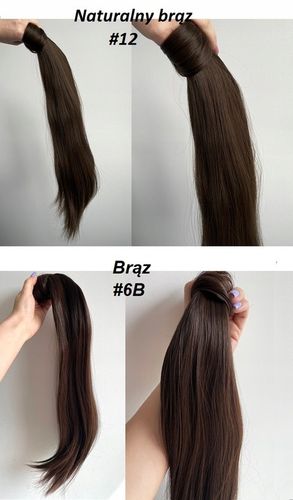 Doczepiany KUCYK kitka 60 cm jak Naturalne CAŁKOWICIE MATOWE ! Kolory na Arena.pl