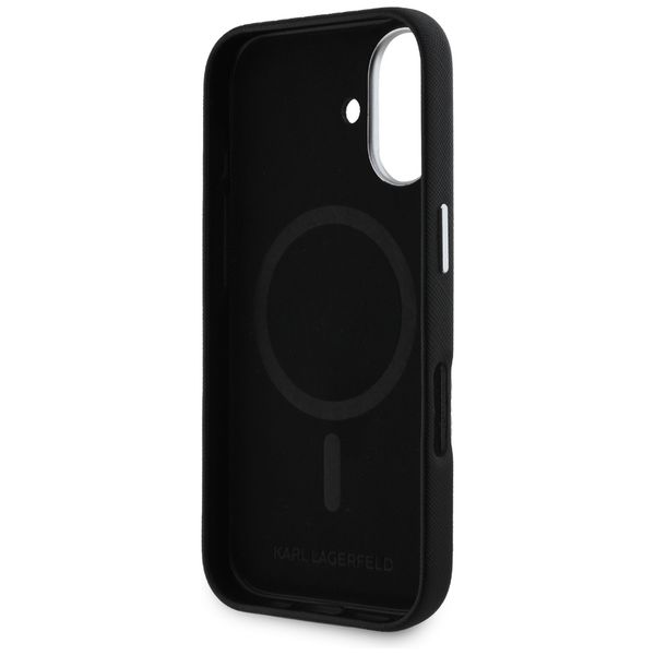 Etui Karl Lagerfeld do iPhone 16, Czarny, MagSafe zdjęcie 7