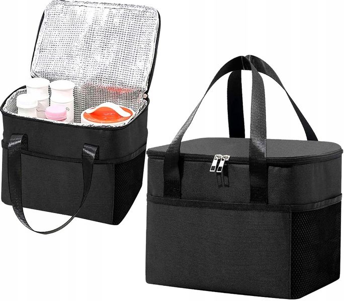 Torba Termiczna Duża Lunch Box Śniadanie Jedzenie zdjęcie 10