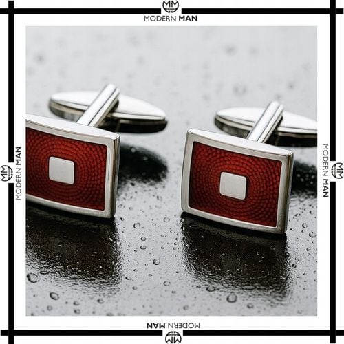 SPINKI DO MANKIETÓW MĘSKIE CZERWONE IDEALNY PREZENT DLA NIEGO na Arena.pl