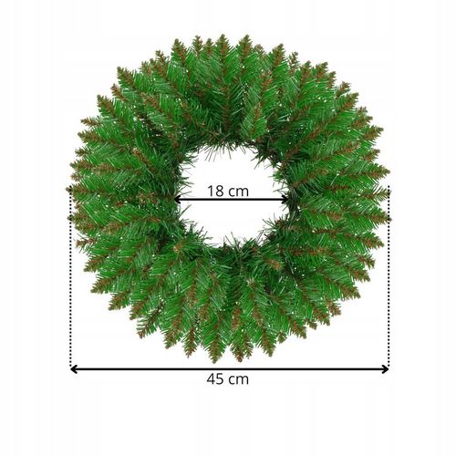 STROIK ŚWIĄTECZNY WIANEK DEKORACYJNY OZDOBA WIENIEC NA DRZWI NA STÓŁ 45 CM na Arena.pl