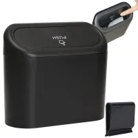 Samochodowy kosz na śmieci mini śmietnik na drzwi do auta z klapką