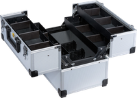 Walizka aluminiowa na drobne elementy - 365x230x275 mm