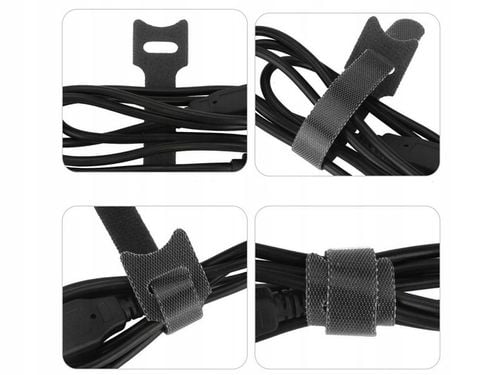 100 x OPASKA RZEP PASKI DO KABLI TAŚMA RZEPOWA WIELOKROTNEGO UŻYTKU na Arena.pl