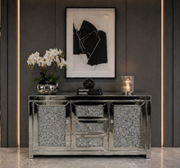 Komoda lustrzana glamour XL z kryształkami Million Diamonds 130x35x80