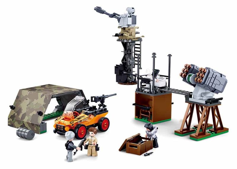 KLOCKI SLUBAN POLICJA Bitwa na wyspie 830 el. kompatybilne z LEG COB zdjęcie 3