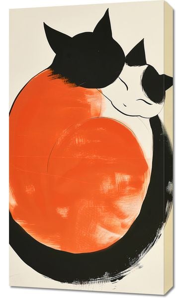 Obraz 50x90cm Yin i Yang Kotów zdjęcie 1