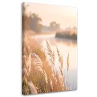Obraz do salonu sypialni biura hotelu spa, Krajobraz Rzeka trawy