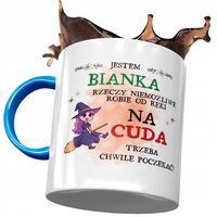 Kubek Błękitny Dla Bianki Przyjaciółki Prezent Z Nadrukiem Ze Zdjęciem
