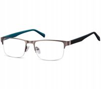 ŻYŁKOWE Okulary Męskie Oprawki KOREKCYJNE zerówki Optyczne SUNOPTIC Grafit