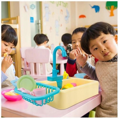 ZLEWOZMYWAK ZLEW DLA DZIECI DO MYCIA NACZYŃ ZABAWKA FUNKCJA PUSZCZANIA WODY na Arena.pl