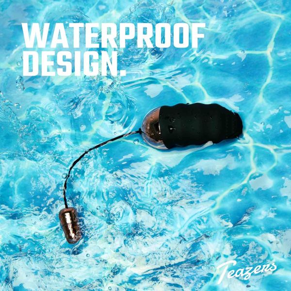 Teazers Ribbed Vibrating Egg With Remote Control zdjęcie 4