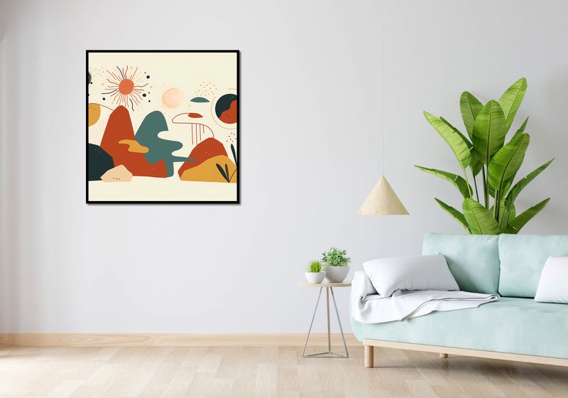 Plakat 90x90cm Kosmos Barw zdjęcie 4