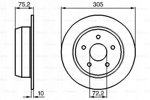 TARCZA HAM TYL 305X10 P BOSCH na Arena.pl