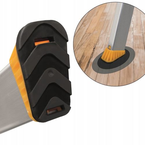 Drabina aluminiowa domowa PÓŁKA 5 stopniowa SZEROKIE stopnie DRABEST na Arena.pl