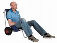 Krzesło turystyczne z oparciem Euro Trail Beach Trailer niebieski