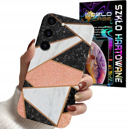 ETUI DO SAMSUNG S23+ plus - ELEGANCKIE MODNE WZORY DLA KOBIET + SZKŁO na Arena.pl