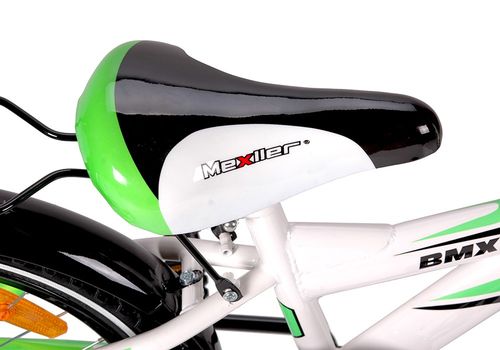 Rower 20 MEXLLER BMX biał/seled. + koszyk na Arena.pl