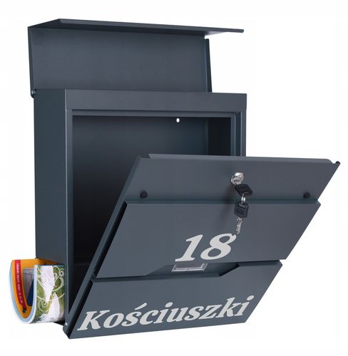 SKRZYNKA POCZTOWA NA LISTY GAZETY POCZTĘ Z NUMEREM DOMU NAZWĄ ULICY na Arena.pl