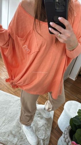 BY O LA LA! BLUZKA BASIC WĘZEŁ PAPAYA UNI na Arena.pl