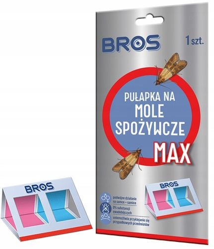 bros - pułapka na mole spożywcze max - na samce i samice - 1 szt. na Arena.pl