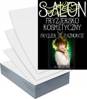 Ulotki A6 5000 szt reklamowe firmowe SALON FRYZJERSKO KOSMETYCZNY wzory