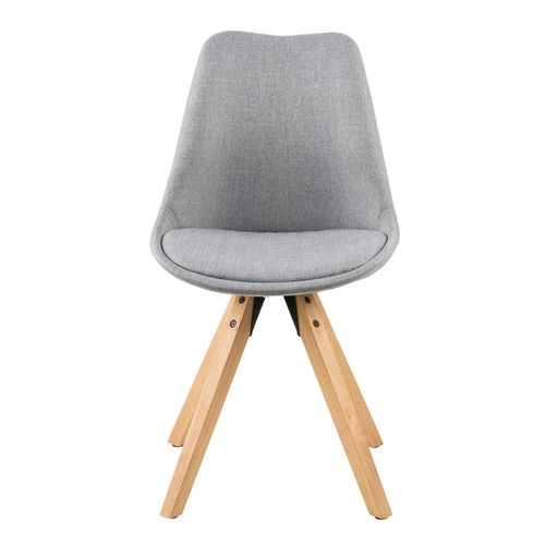 Krzesło Dima light grey tapicerowane na Arena.pl