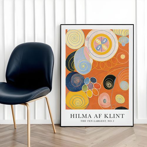 Plakat Hilma af Klint The ten largest no. 3 50x70 cm w czarnej ramie na Arena.pl