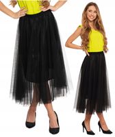 Ponadczasowa Spódnica Tiulowa Damska Elegancka Czarna Zwiewna MORAJ L/XL
