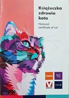 MEDIVET Książeczka zdrowia kota książka weterynaryjna kotów międzynarodowa