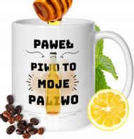 Kubek Dla Pawła Kolegi Przyjaciela Męża Z Nadrukiem Prezent Biały 330Ml