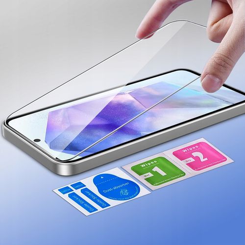 ZESTAW Etui do Samsung A53 5G | Matowe Czarne Silikon Slim +3 SZTUKI SZKŁO na Arena.pl