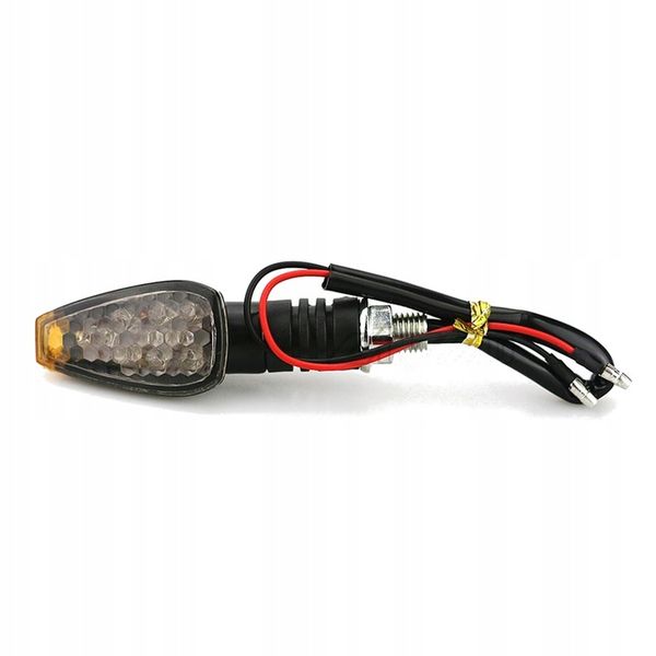 Kierunkowskazy motocyklowe czarne dymione LED zdjęcie 3