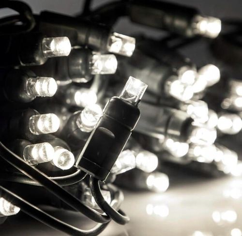 LAMPKI CHOINKOWE 200 LED FLASH ZEWNĘTRZNE WEWNĘTRZNE ŚWIĄTECZNE BIAŁY ZIMNY na Arena.pl