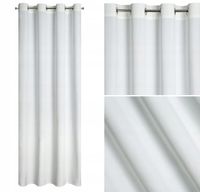 Zasłona welurowa na przelotkach 140x250 BIAŁA