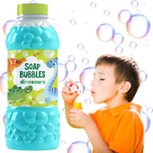 Płyn Do Tworzenia Baniek Mydlanych Dinozaury Butelka Zestaw Bańki 450 Ml