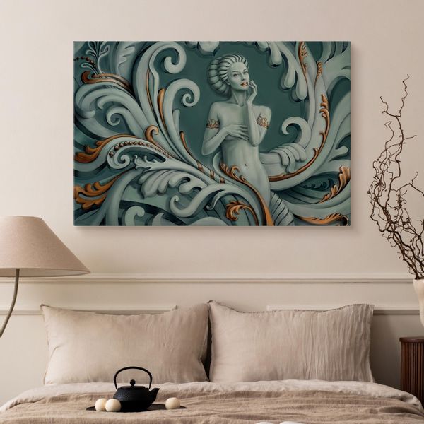 Obraz Do Salonu Sypialni Grecka MEDUZA Abstrakcja 3D Kobieta 120cm x 80cm zdjęcie 7