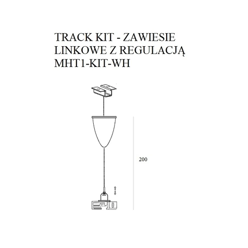 Linkowe zawiesie MHT1-KIT-WH Maxlight uchwyt do szynoprzewodu 3F białe na Arena.pl