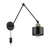 KINKIET LED ELZA STALOWY 35W CZARNY MIEDŹ IP20